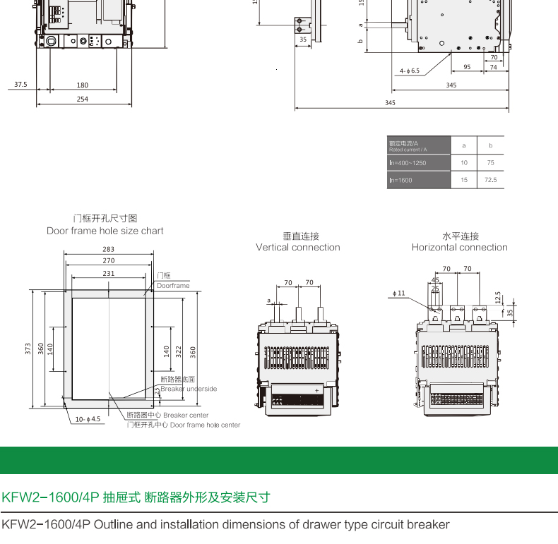 մȫʽ·800A 630A 400A KFW2-1600