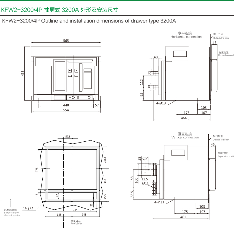 մȫʽ·800A 630A 400A KFW2-1600